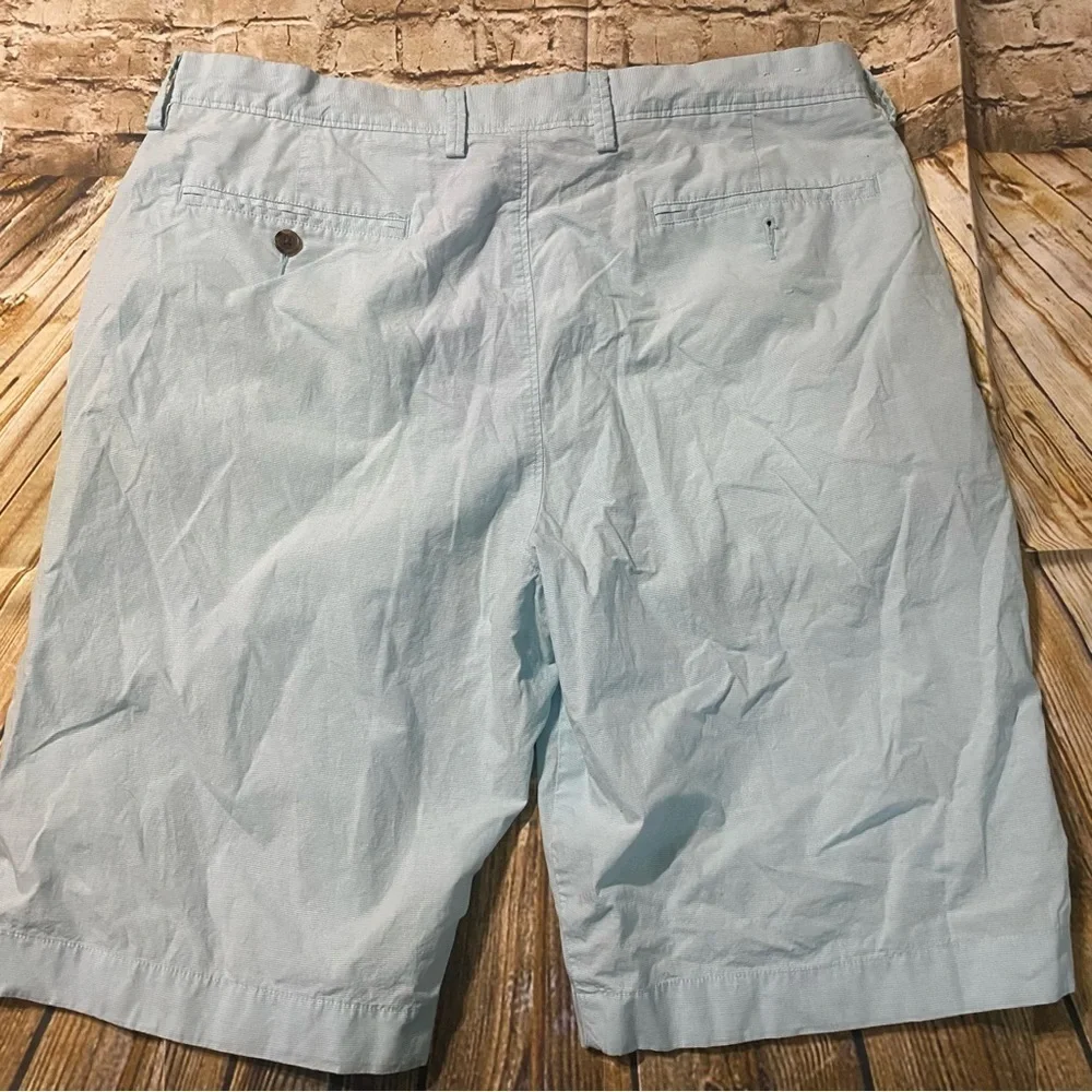 J Crew‎ Blue White Striped Cotton Revington Flat Front Shorts
